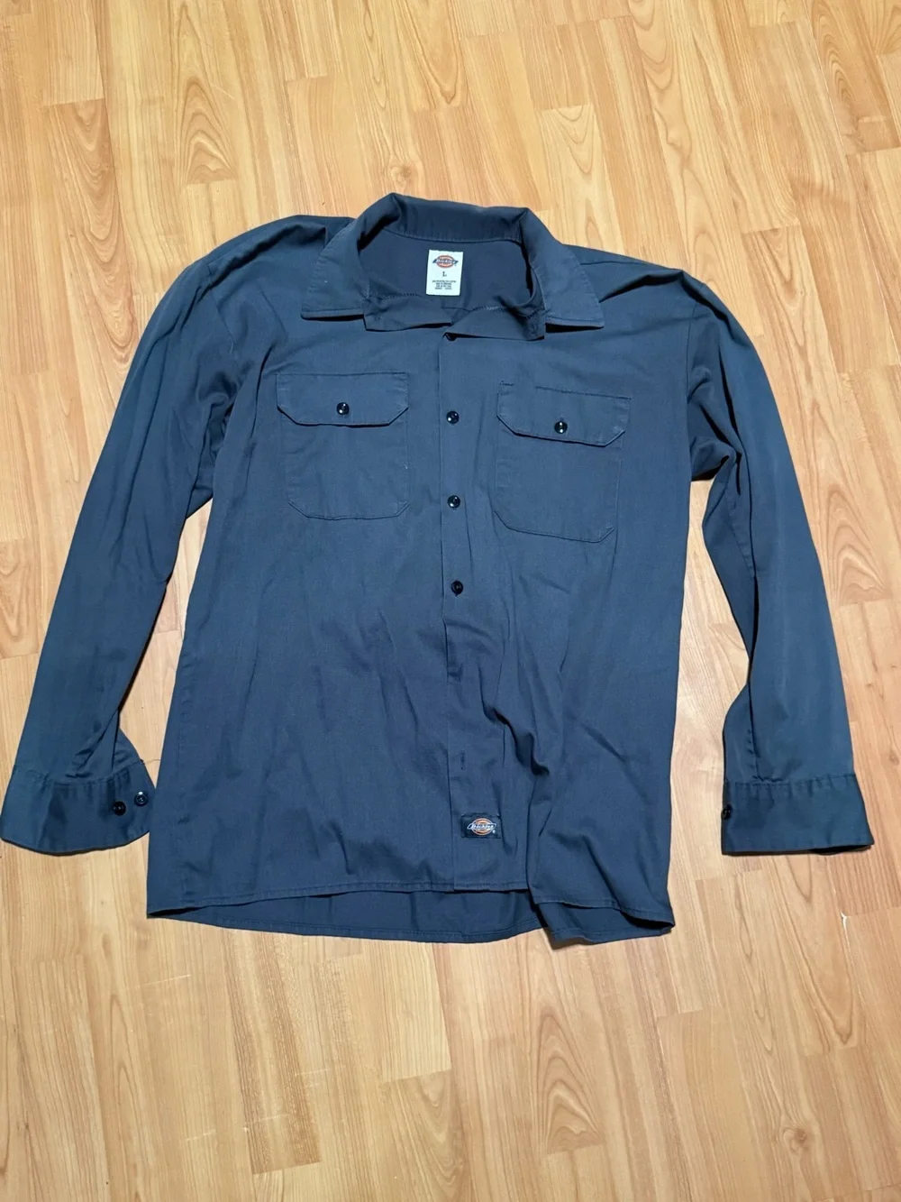 Dickies Men's Dark Navy Button-Front Shirt Jacket